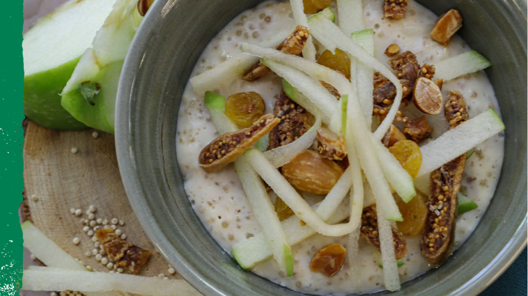 QUINOA AU LAIT POMME ET FRUITS SECS