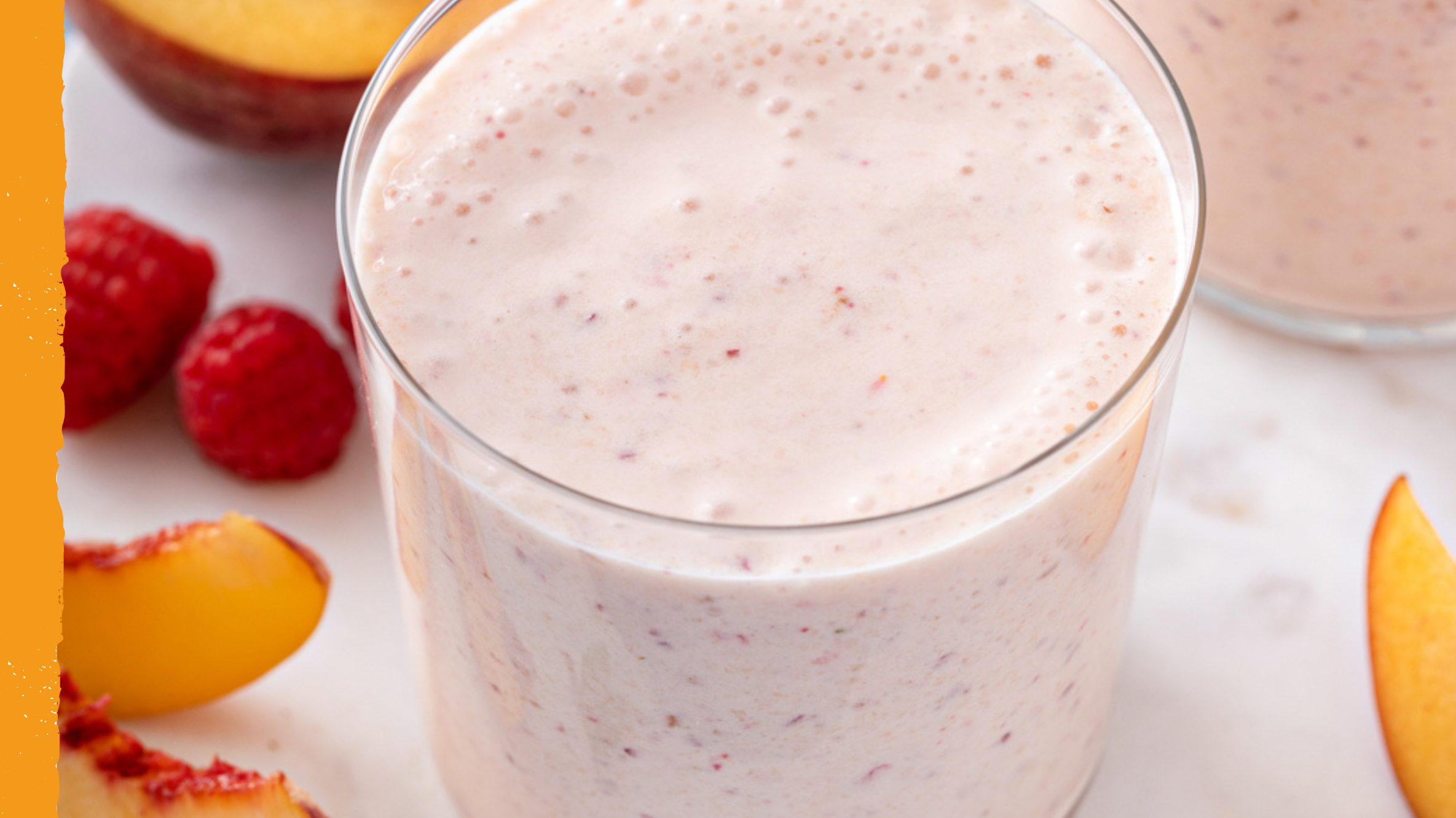 SMOOTHIE FRAMBOISE PÊCHE