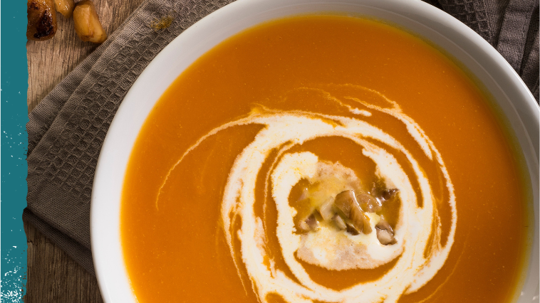VELOUTÉ DE POTIRON AUX MARRONS