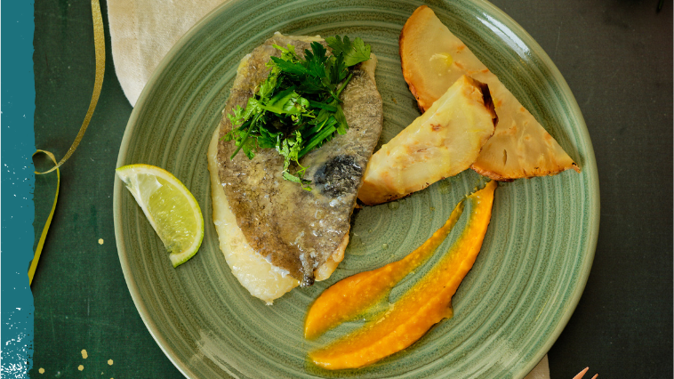 FILETS DE SAINT PIERRE CONDIMENT PATATE DOUCE GINGEMBRE