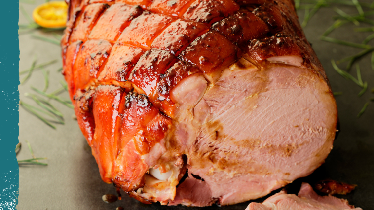 JAMBON DE NOËL LAQUÉ ORANGE GINGEMBRE CITRONNELLE
