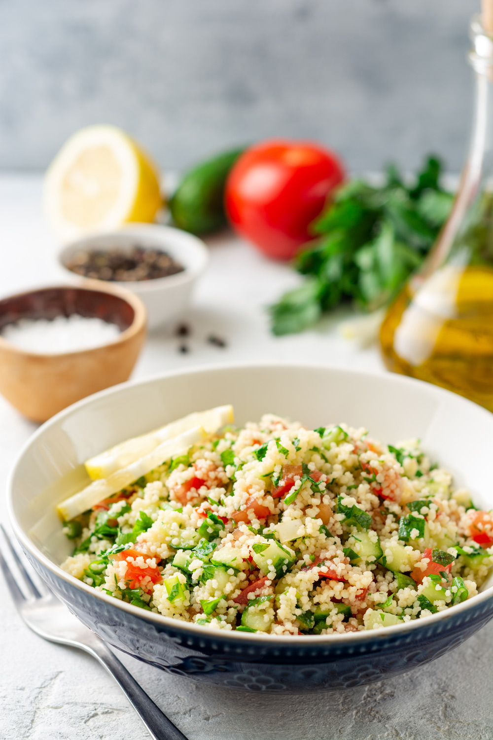 BOULGOUR CONCOMBRE ET TOMATE