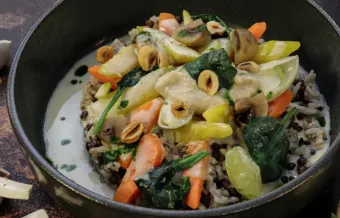 BLANQUETTE DE LÉGUMES NOISETTES TORRÉFIÉES