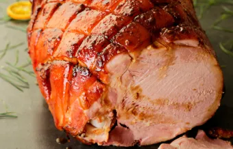 JAMBON DE NOËL LAQUÉ ORANGE GINGEMBRE CITRONNELLE