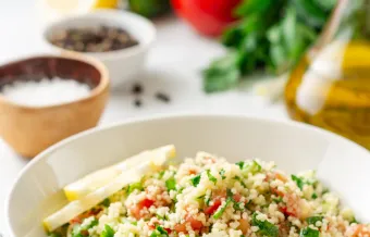 BOULGOUR CONCOMBRE ET TOMATE
