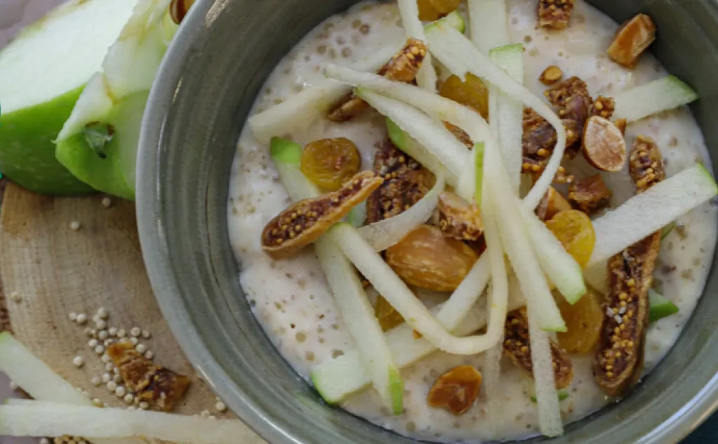 QUINOA AU LAIT POMME ET FRUITS SECS