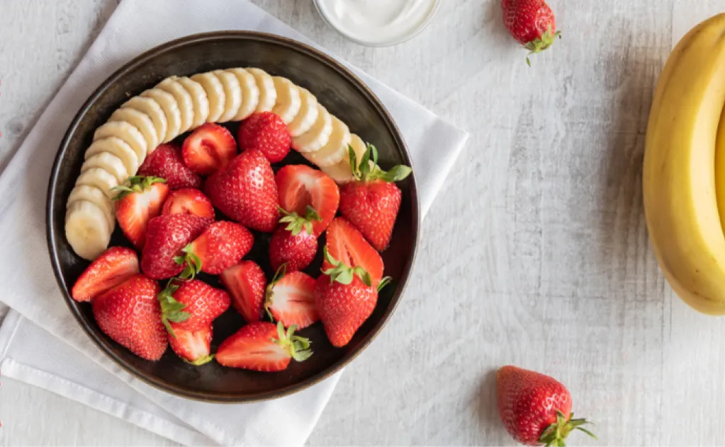 BOWL FRAISE BANANE RHUBARBE AMANDE
