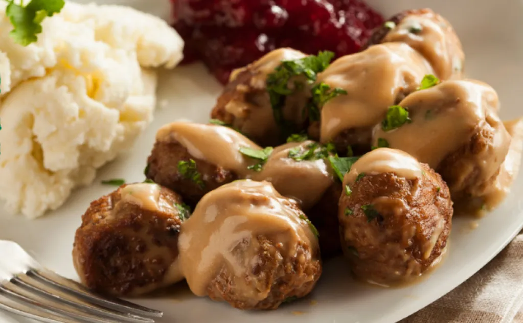 BOULETTES FRAÎCHES À LA SUÉDOISE