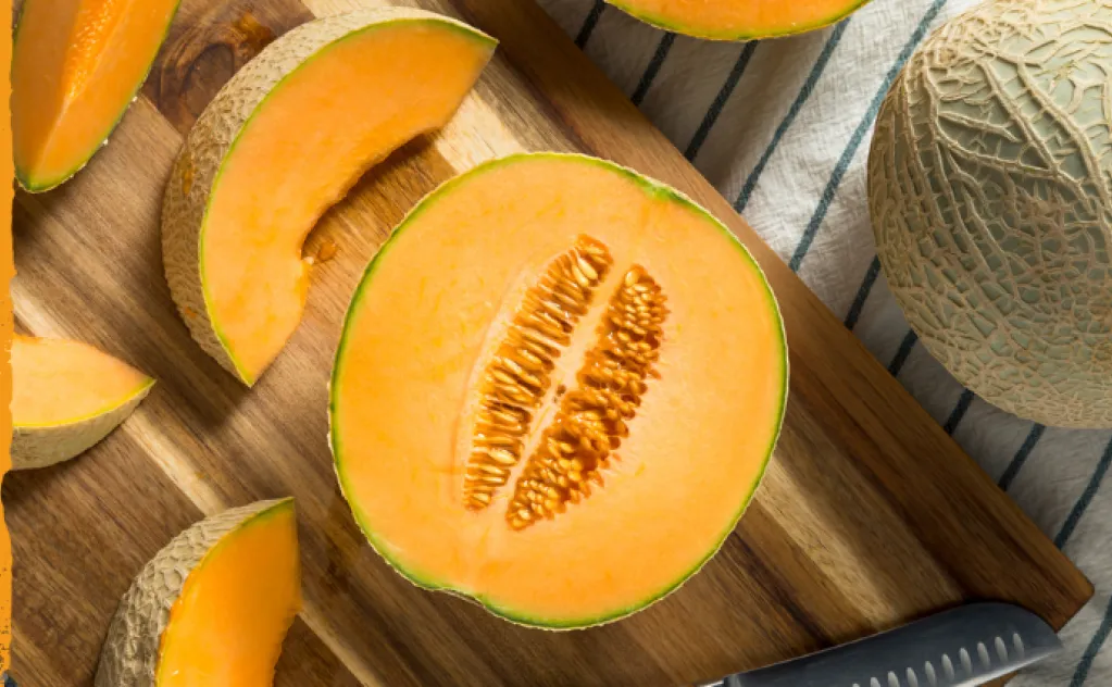 MELON EN CARPACCIO, INFUSION POIVRE VERVEINE