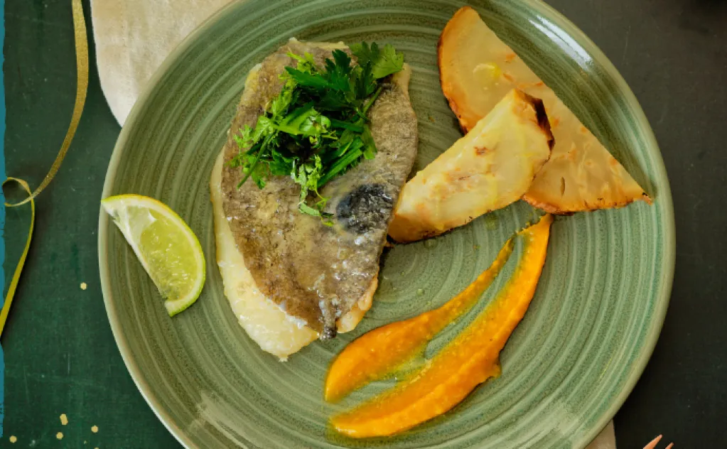 FILETS DE SAINT PIERRE CONDIMENT PATATE DOUCE GINGEMBRE